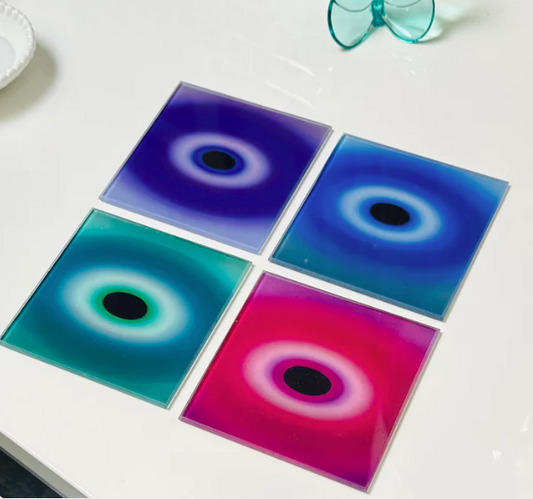 Evil Eye Coasters - SET of 4