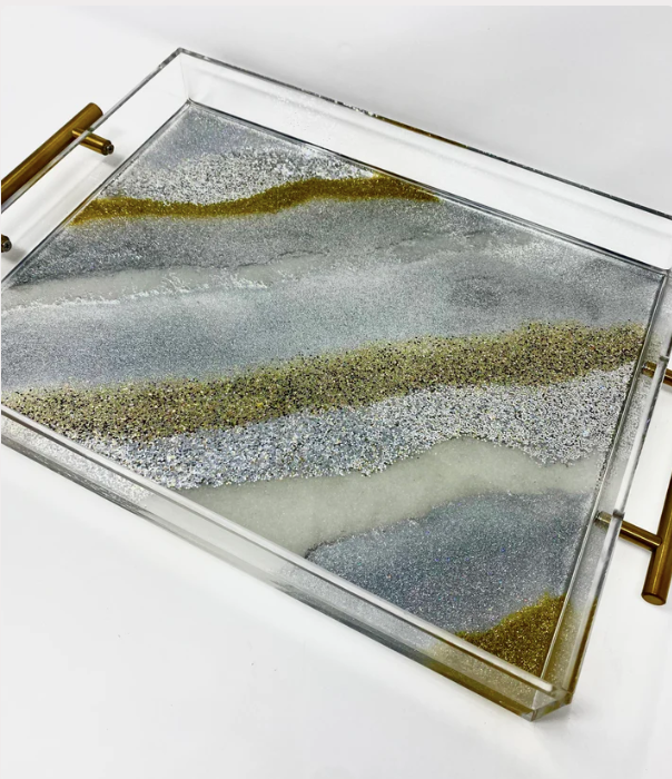 Glitter Acrylic Tray