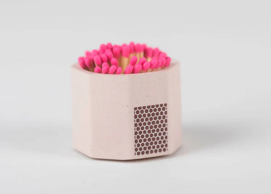 Pink Match Holder w/ Striker and Pink Matches