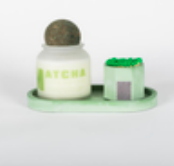 The Pill Tray Set With Candle Matcha