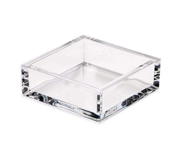 Acrylic Cocktail Napkin Holder in Crystal Clear