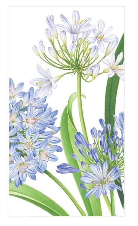 Agapanthus Garden Paper Guest Towel Napkins