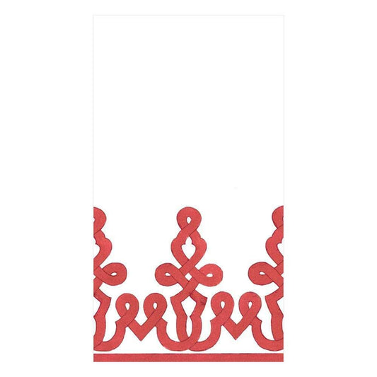 Dessin Passementerie Red Guest Towel