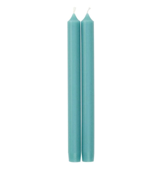 Turquoise Duet Crown Candles 10 inch