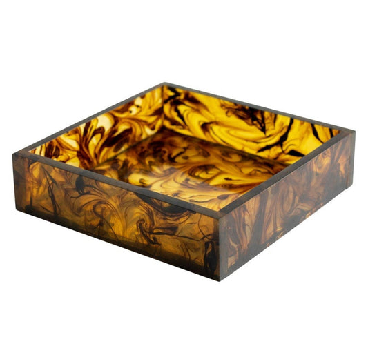 Tortoiseshell Resin Luncheon Napkin Holder