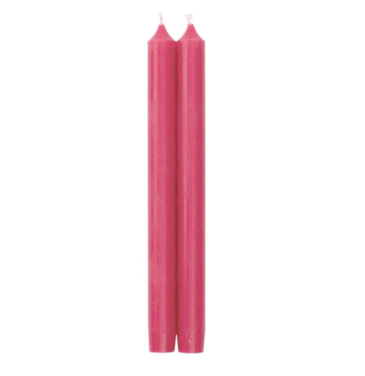 Fuchsia Duet Crown Candles 10 inch